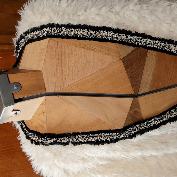 Mikayla Mahogany White Cardigan Sz L - Picture 2 of 8